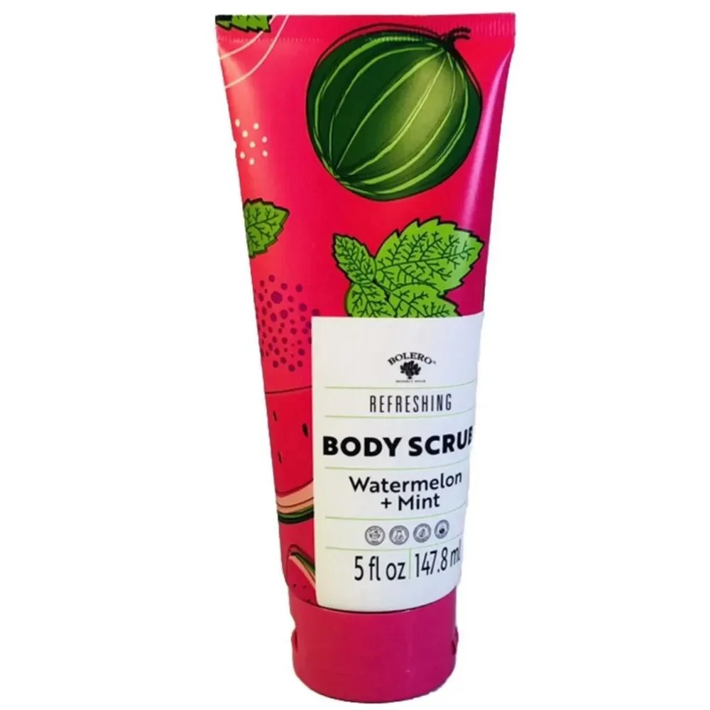 Bolero Refreshing Body Scrub-Watermelon & Mint 5fl‎ oz./147.8ml-Brand New